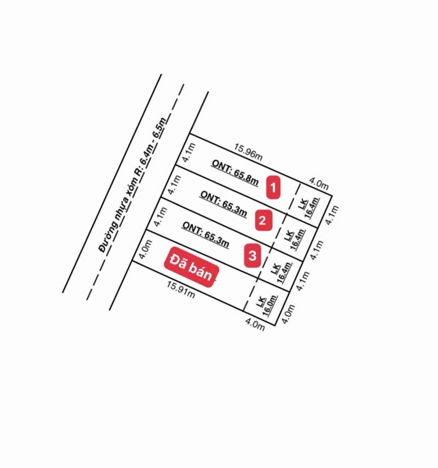 3 lô F0 siêu đẹp Đoan Xá 3 – 80m² giá chỉ 1.5x tỷ đường nhựa 6.5m  ZALO 0567 222 555