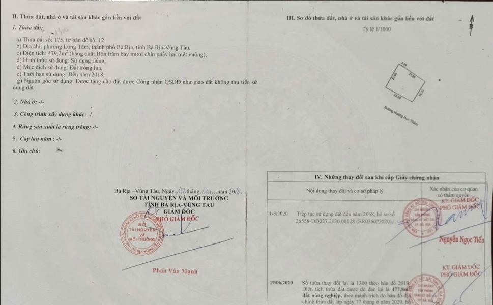 BÁN 1445M2 ĐẤT MẶT TIỀN ĐƯỜNG HOÀNG HOA THÁM BÀ RỊA VŨNG TÀU- VỊ TRÍ VÀNG TIỀM NĂNG TĂNG GIÁ CAO