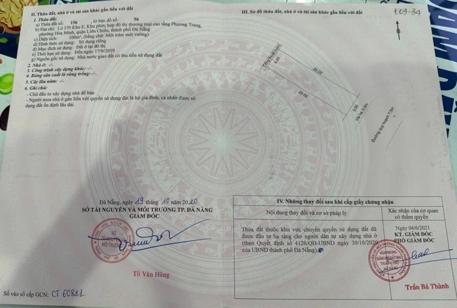 Bán 2 lô liền kề đường Hoà Phú 26 Khu E Kim Long - đối diện UBND QUẬN