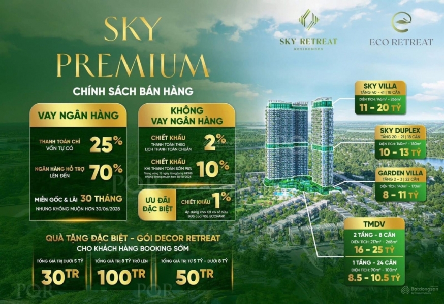 Bán căn hộ Eco Long An duplex 35 tỷ 60m2 căn hộ thông tầng Sky Premium