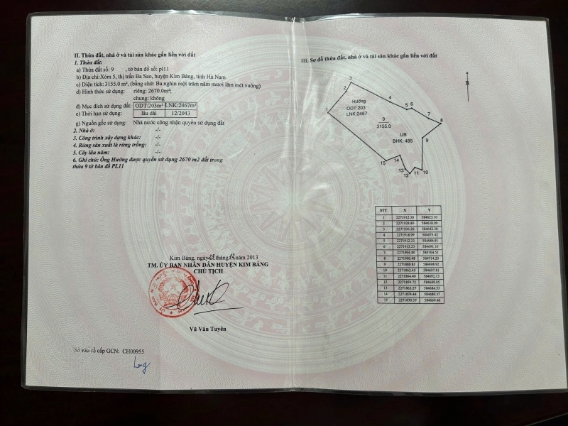 BÁN ĐẤT CHÍNH CHỦ – VỊ TRÍ ĐẮC ĐỊA KIM BẢNG HÀ NAM