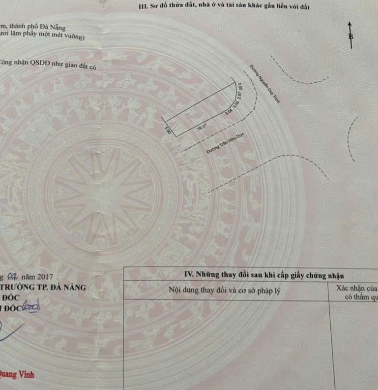 Bán đất GÓC 2MT đường 155m Trần Hữu Dực & Nguyễn Duy Trinh