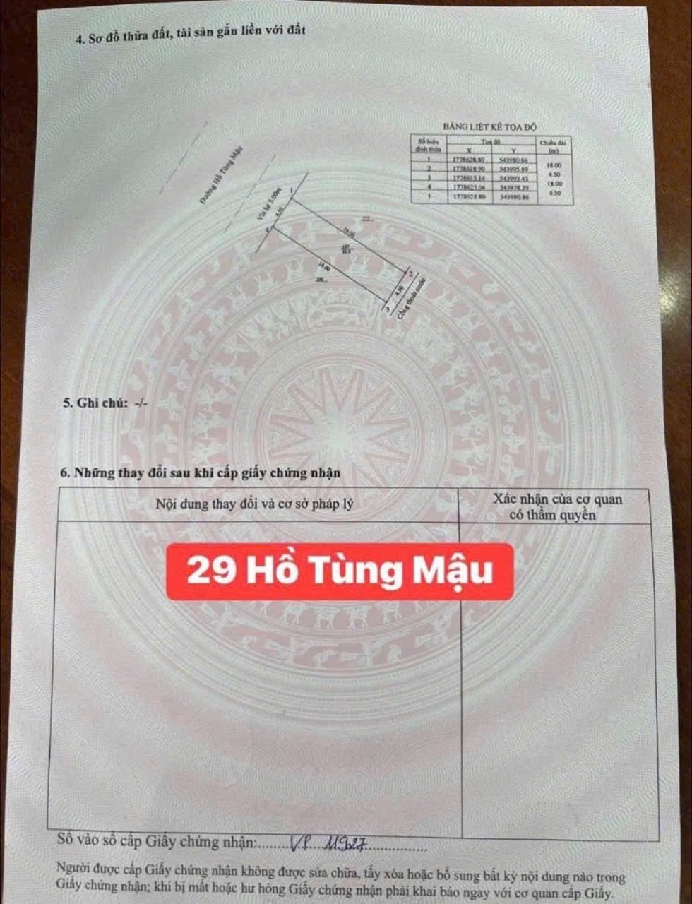 Bán đất mặt tiền Hồ Tùng Mậu  Thanh Khê Đà NẵngĐường 105m lề mỗi bên 5mDiện tích: 81m2