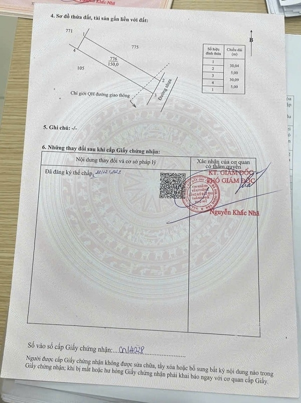 BÁN ĐẤT THỔ CƯ 5×30 – GIÁ TỐT CHỈ 16 TỶ – MẶT ĐƯỜNG QUY HOẠCH LỚN!