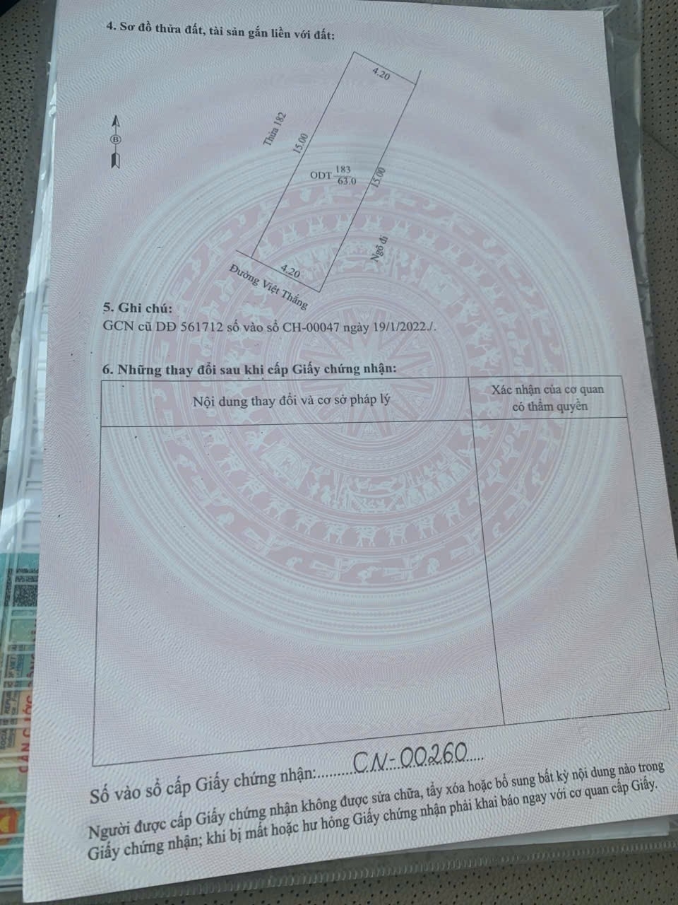 BÁN GẤP Lô Đất Mặt Tiền - Khu 4 Phố Việt Thắng Phường Việt Hoà TP Hải Dương