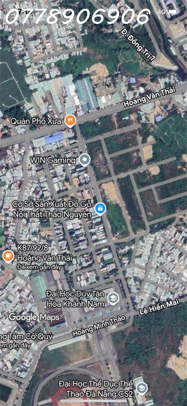 BÁN LÔ ĐẤT 2 MẶT KIỆT Ô TÔ 6M – HOÀNG VĂN THÁI LIÊN CHIỂU