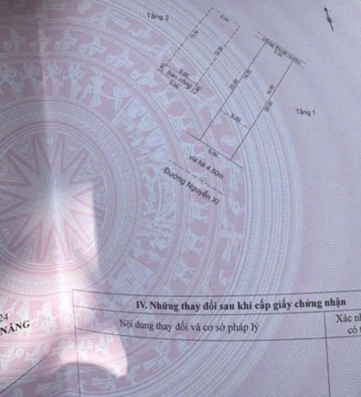 Bán nhà 2 tầng mặt tiền đường Nguyễn Xí - sát ngã tư Hồ Qúy Ly