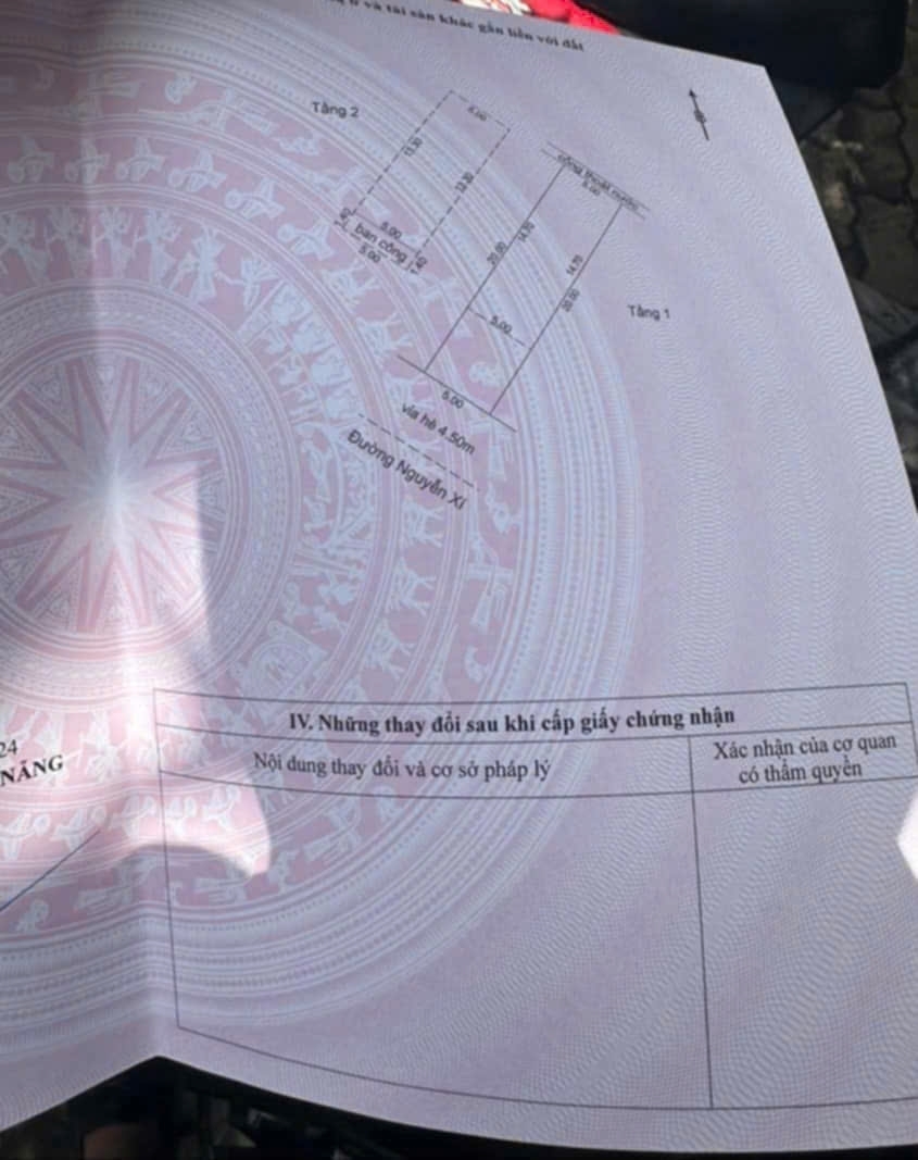 BÁN NHÀ 2 TẦNG – MẶT TIỀN NGUYỄN XÍ – TRỤC KINH DOANH SẦM UẤT