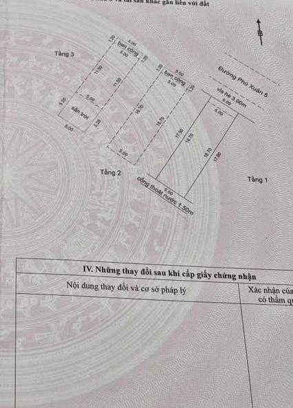 Bán nhà 3 tầng MT Phú Xuân 5 - Thông Phùng Hưng