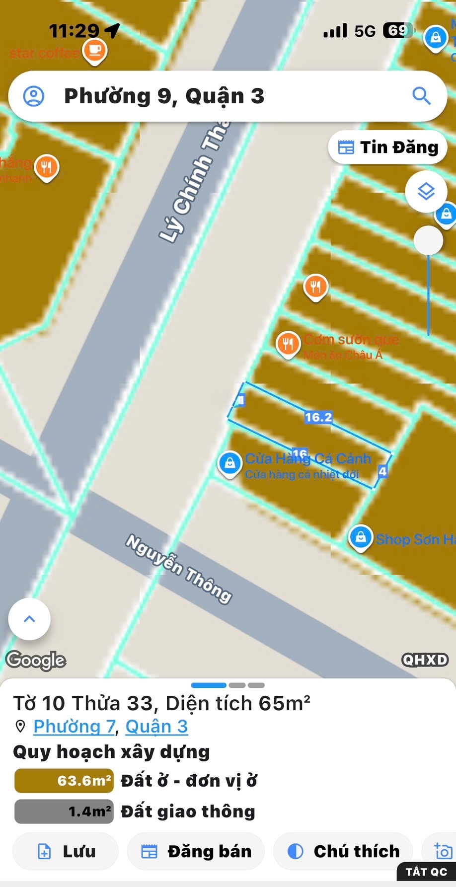 BÁN NHÀ 4 TẦNG MTKD Đ.LÝ CHÍNH THẮNG P.VÕ THỊ SÁU QUẬN 3 - NGANG 4M*15M VUÔNG ĐẸP - GIÁ TỐT - CHỦ 1