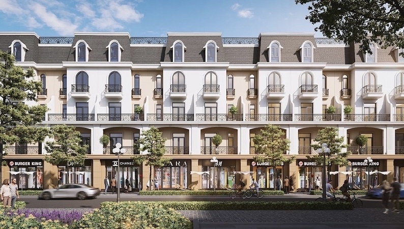 Bán nhà 5 tầng đường 36m Hoàng Huy Green river