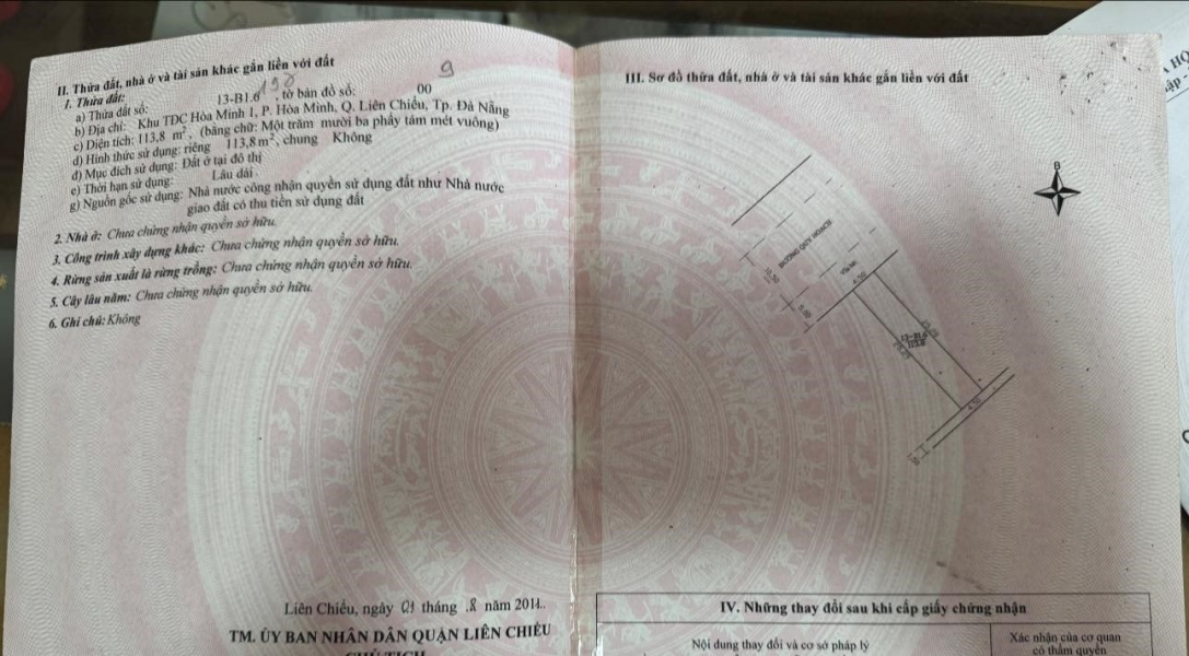 Bán nhà C4 đường 105m Trần Đình Tri - cách biển chỉ 50m