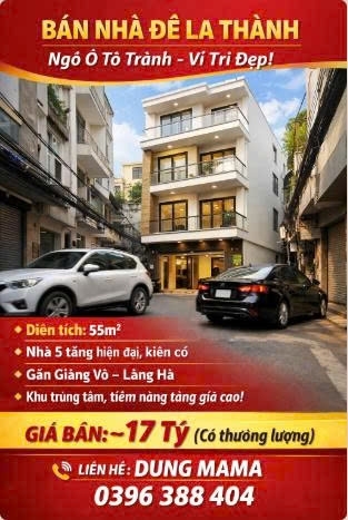 BÁN NHÀ ĐÊ LA THÀNH – NGÕ Ô TÔ TRÁNH VỊ TRÍ ĐẸP