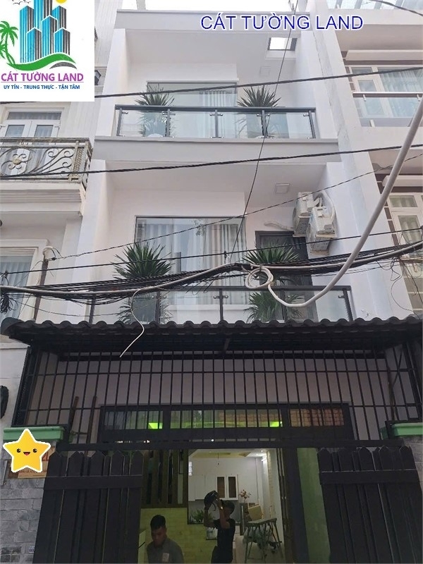 Bán nhà riêng 4x13m 3 tầng. HXH thông Phan Huy Ích Ngay Trường TH Tây Sơn