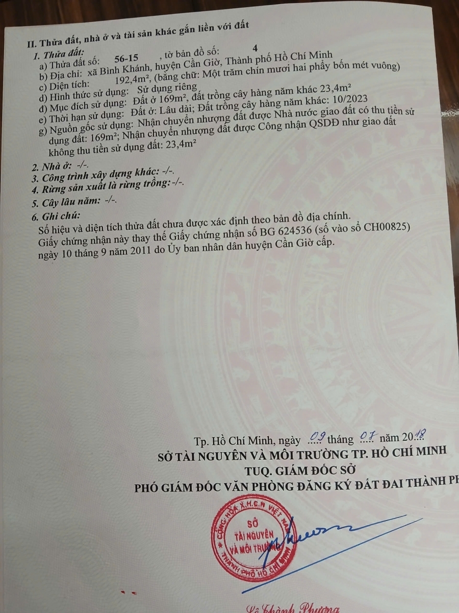 Bán Nhà Tại Xã Bình Khánh Huyện Cần Giờ TP HCM