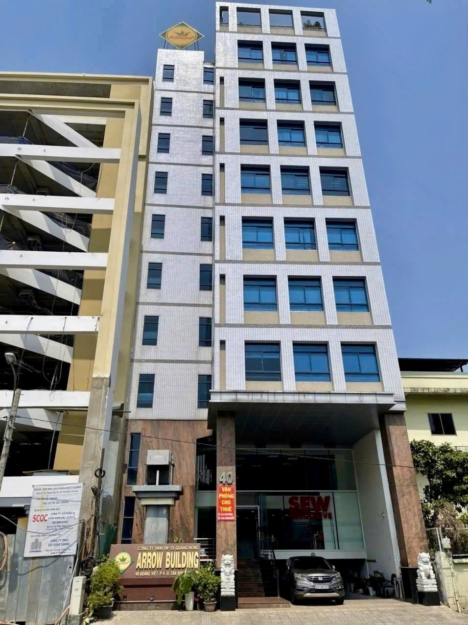 BÁN TÒA NHÀ VĂN PHÒNG 2H + 10 TẦNG-MT HOÀNG VIỆT TÂN BÌNH. DT: 12MX20M - 158 TỶ TL