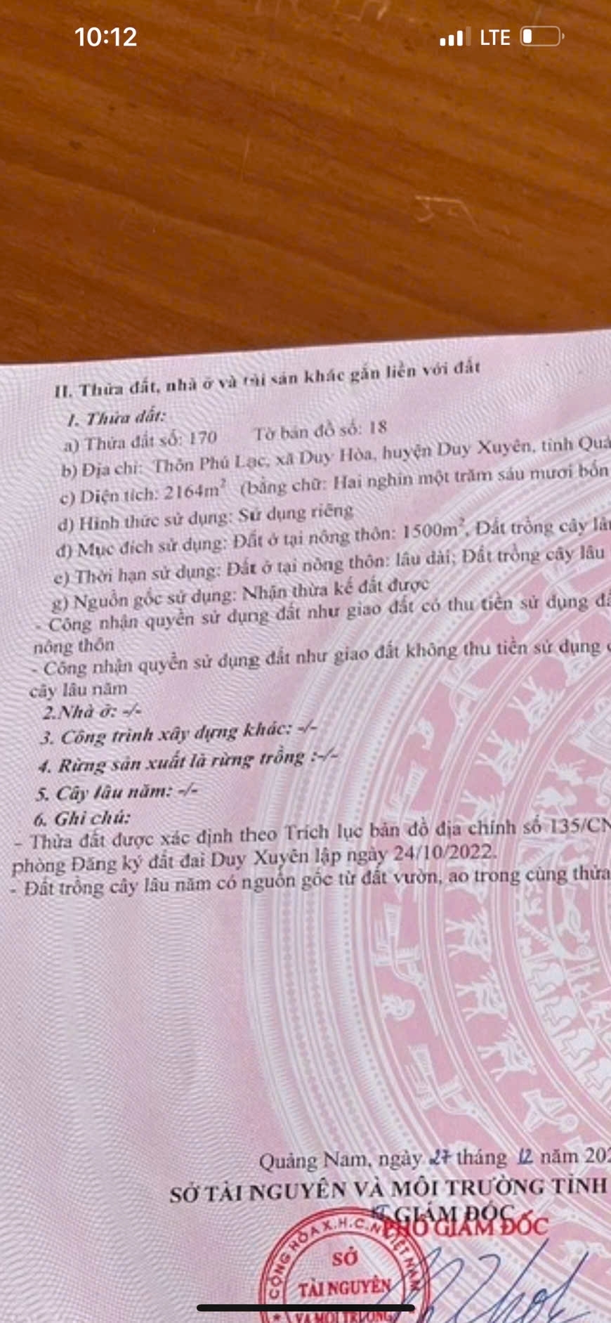 Cần Bán 2164m2 Đất Tại Thôn Phú Lạc Xã Duy Hòa Huyện Duy Xuyên Quảng Nam