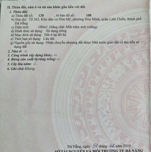 CẦN BÁN NHANH NHÀ C4 HÒA MỸ 1 - THÔNG THÍCH QUẢNG ĐỨC