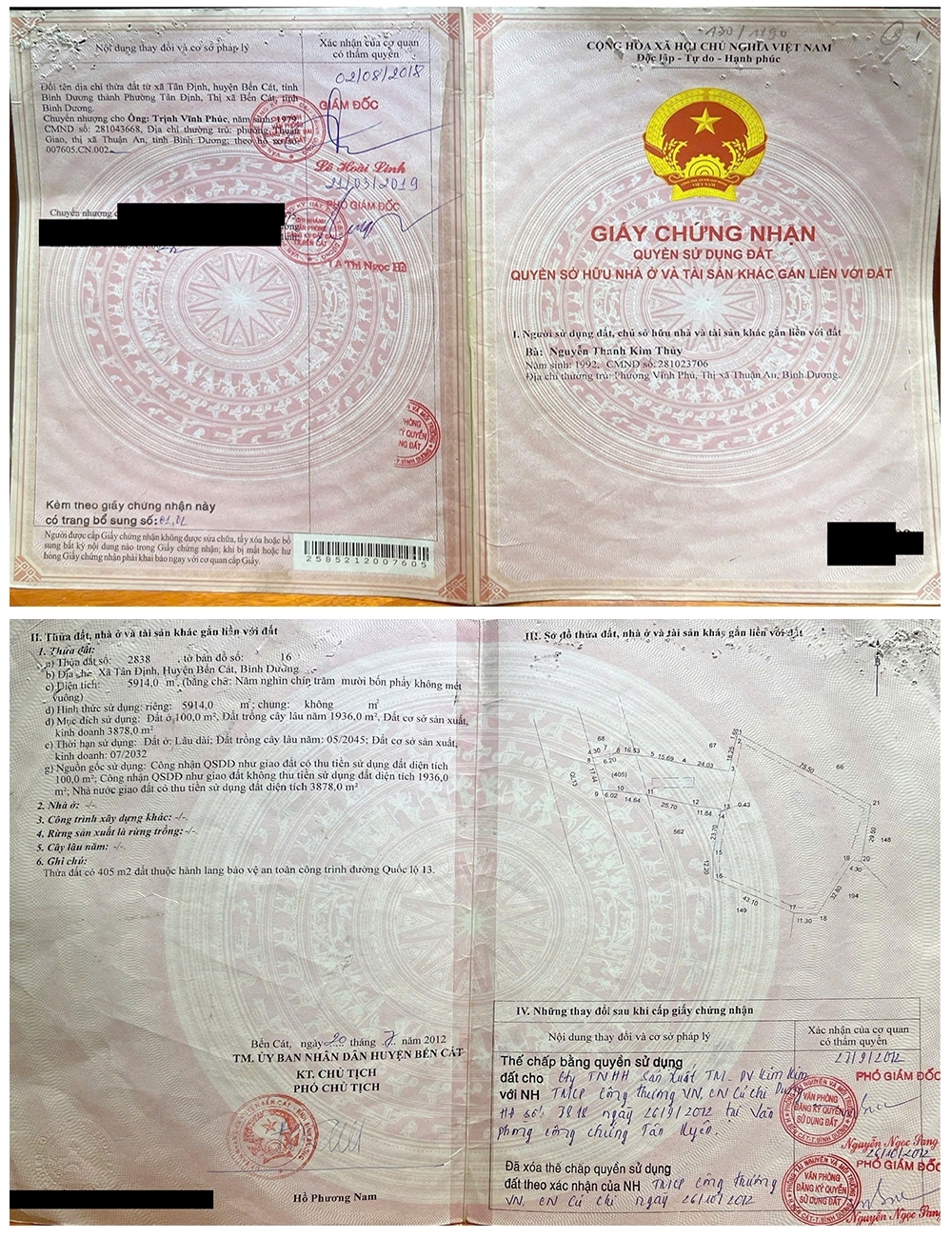 CHÍNH CHỦ BÁN 5914M2 ĐẤT SẢN XUẤT KINH DOANH MẶT TIỀN QL13-TÂN ĐỊNH-BẾN CÁT