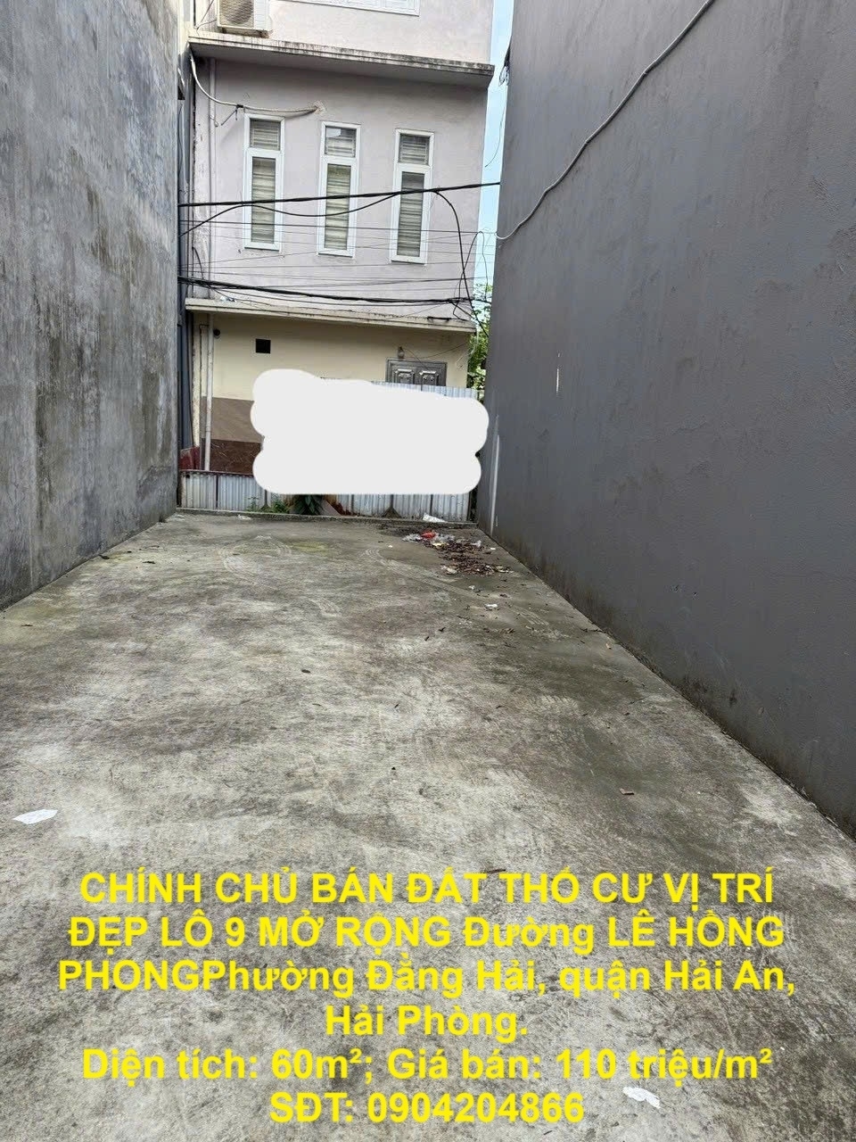 CHÍNH CHỦ BÁN ĐẤT THỔ CƯ VỊ TRÍ ĐẸP LÔ 9 MỞ RỘNG Đường LÊ HỒNG PHONG ĐẰNG HẢI TP HẢI PHÒNG