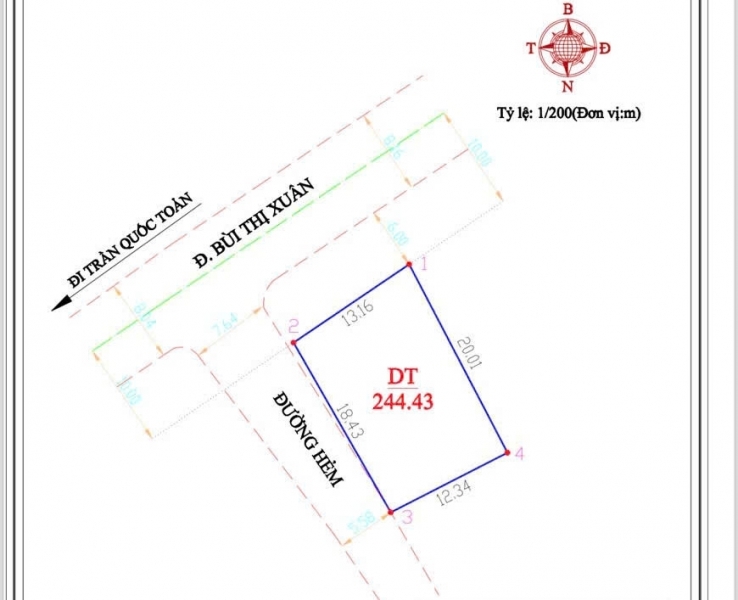Chính Chủ Bán Nhà Phố Căn Góc 2 Mặt Tiền 14Bis Bùi Thị Xuân Phường 2 Thành Phố Đà Lạt Lâm Đồng.