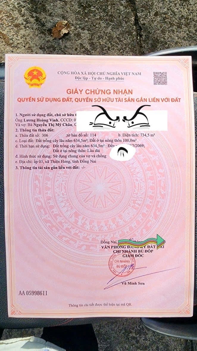 CHÍNH CHỦ Cần Bán 2 LÔ MẶT TIỀN Vị Trí Ấp Thanh Xuân Xã Thiện Hưng Tỉnh Đồng Nai