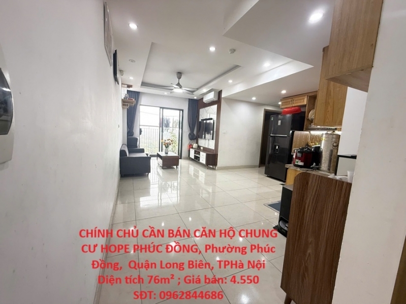 CHÍNH CHỦ CẦN BÁN CĂN HỘ CHUNG CƯ HOPE PHÚC ĐỒNG Phường Phúc Đồng Quận Long Biên TPHà Nội