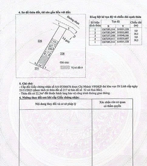 Chính chủ cần bán đất tại xã Hòa Bắc huyện Di Linh tỉnh Lâm Đồng.