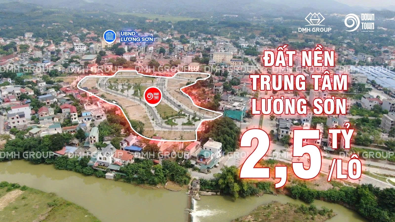 Chính chủ cắt lỗ lô đất nền 2 mặt tiền. Trung tâm hình chính Lương Sơn.
