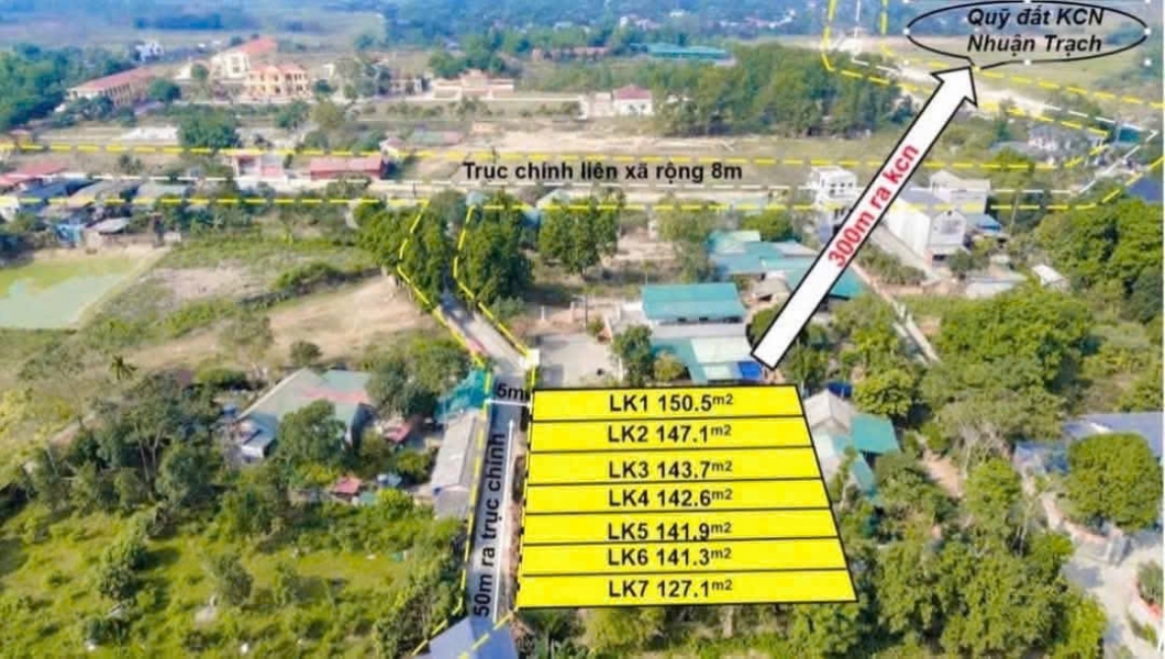 Chính Chủ Gửi Bán 144 m 50 thổ cư chỉ 1 x tỷ Nhuận Trạch Lương Sơn -HB (PHÚ THỌ MỚI)