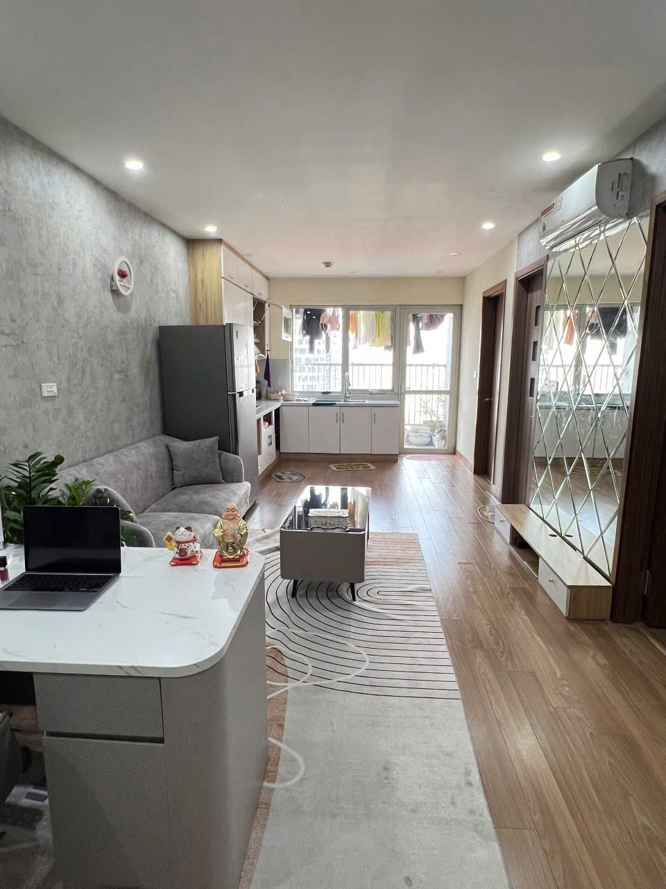 Cho thuê căn hộ 536 Minh Khai 60m2 2 ngủ 2 WC Full đồ 11 triệu Full đồ