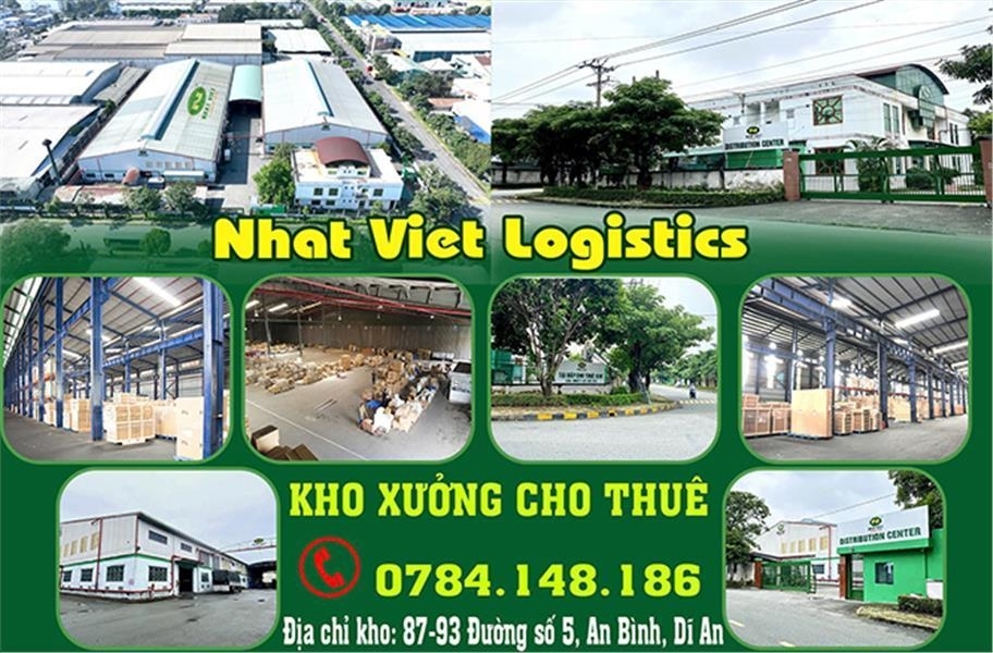 CHO THUÊ KHO TỪ 50m² 100m² 1000m² TẠI KHU CÔNG NGHIỆP SÓNG THẦN 2 BÌNH DƯƠNG-