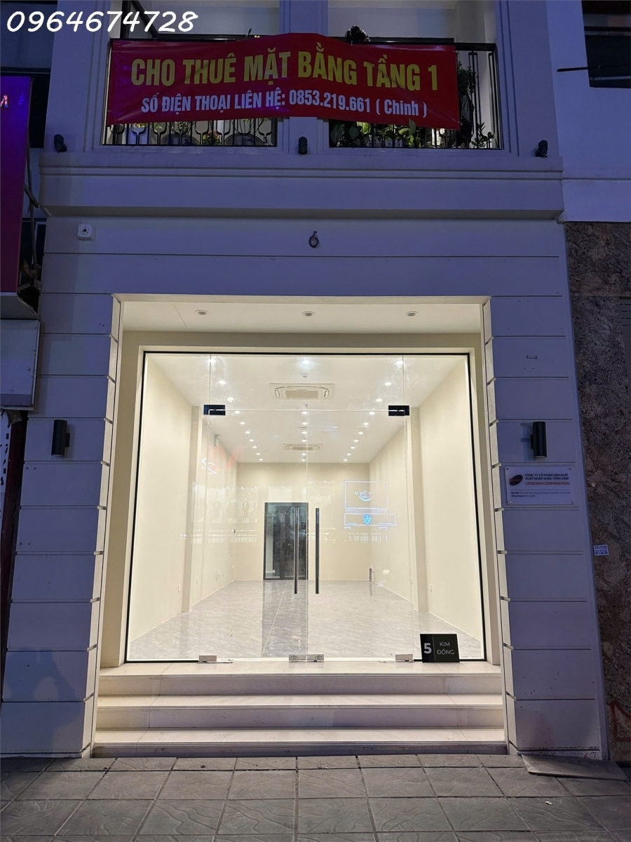 Cho thuê mặt bằng kinh doanh mặt tiền phố Kim Đồng