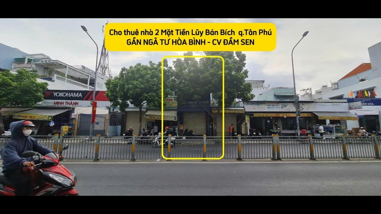 Cho thuê nhà 2 mặt tiền Lũy Bán Bích 68m² 2Lầu - GẦN NGÃ TƯ HÒA BÌNH