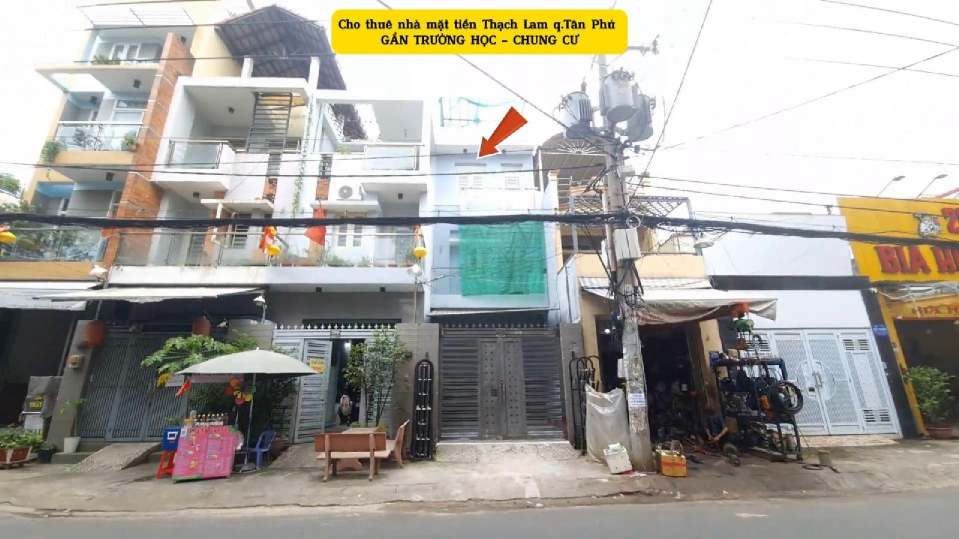 Cho thuê nhà mặt tiền Thạch Lam 72m² 2Lầu-18Triệu - GẦN TRƯỜNG HỌC