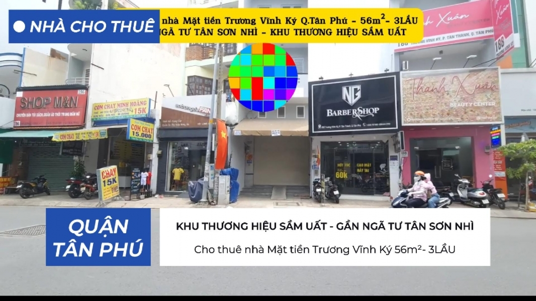 Cho thuê nhà Mặt tiền Trương Vĩnh Ký 56m²- 3LẦU- KHU THƯƠNG HIỆU SẦM UẤT