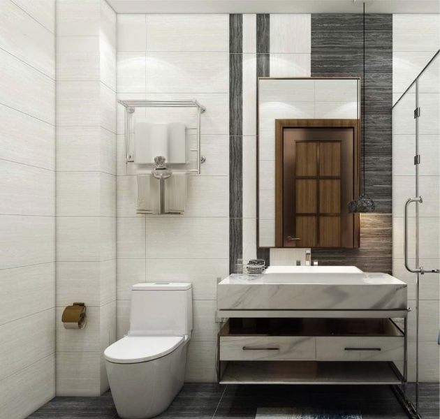 Cho thuê nhà mới hai mặt tiền 96m2_ 4T; vỉa hè Trần Nhân Tông-30 Tr