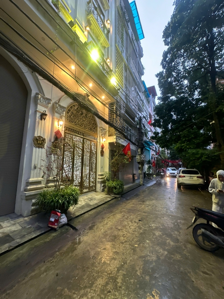 Cho thuê nhà Ngõ ô tô Tân Mai 45m2 x 8 tầng thang máy 30 Triệu KD VP