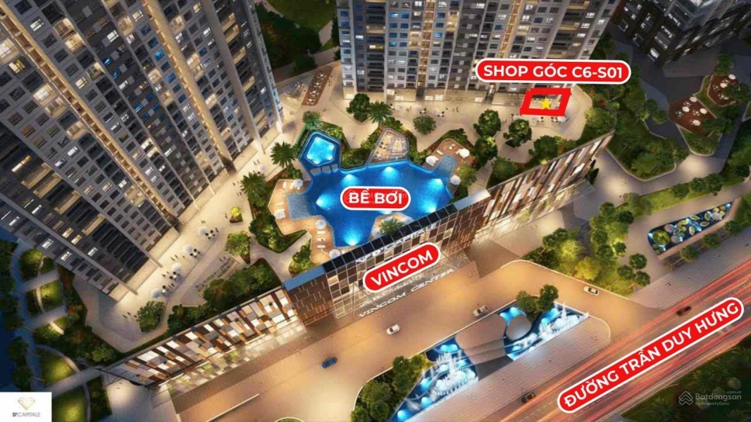 Cho Thuê Shophouse Vinhomes D Capital mặt tiền 8mView trực diện sân vườnbể bơi