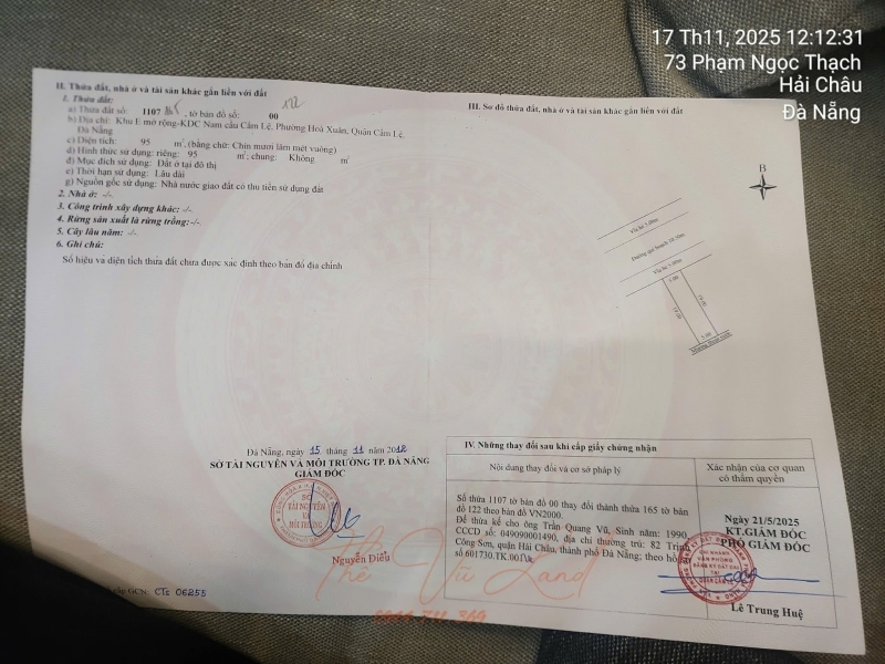 Chủ cần tiền ra nhanh.Đường 105m. Võ Văn Ngân giá 5950 tỷ- hoà xuânLh: 0843.222222 chính chủ