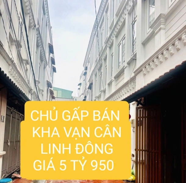 CHỦ NGỘP BÁN GẤP - NHA 2 LẦU KHA VÃN CÂN - LINH ĐÔNG HẺM ÔTO ĐẬU CỬA