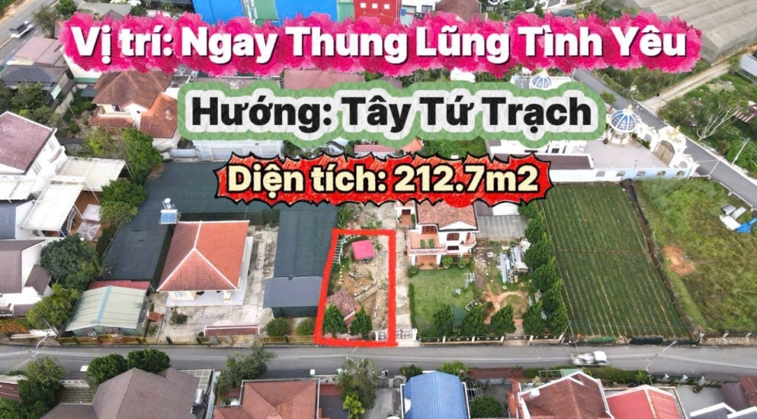 CƠ HỘI SỞ HỮU LÔ ĐẤT BIỆT THỰ ĐẸP ĐƯỜNG MAI ANH ĐÀO P. LÂM VIÊN – ĐÀ LẠT GIÁ 9.5 TỶ
