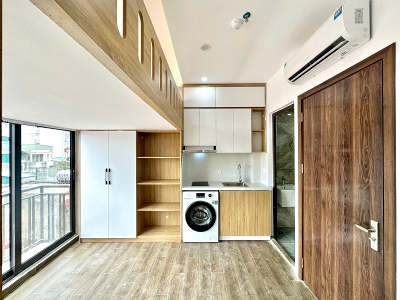 (Cực hiếm) Căn hộ Gác xép cao cấp 20m2 mới khai trương tại Quan Nhân - Có máy giặt riêng