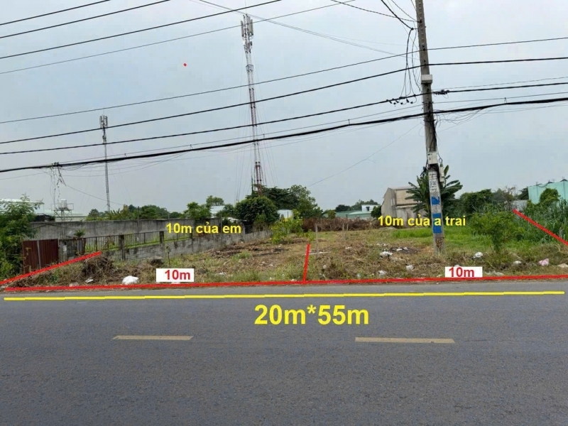 ĐẤT (10X55) MẶT TIỀN “KIM CƯƠNG” – TÂN THẠNH ĐÔNG CỦ CHI