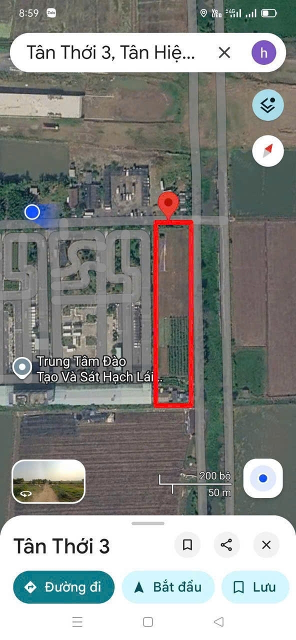 ĐẤT 3MT 1/ QL22 TÂN HIỆP HÓC MÔN (5.000m²) NGAY TRƯỜNG LÁI & VÀNH ĐAI 3!