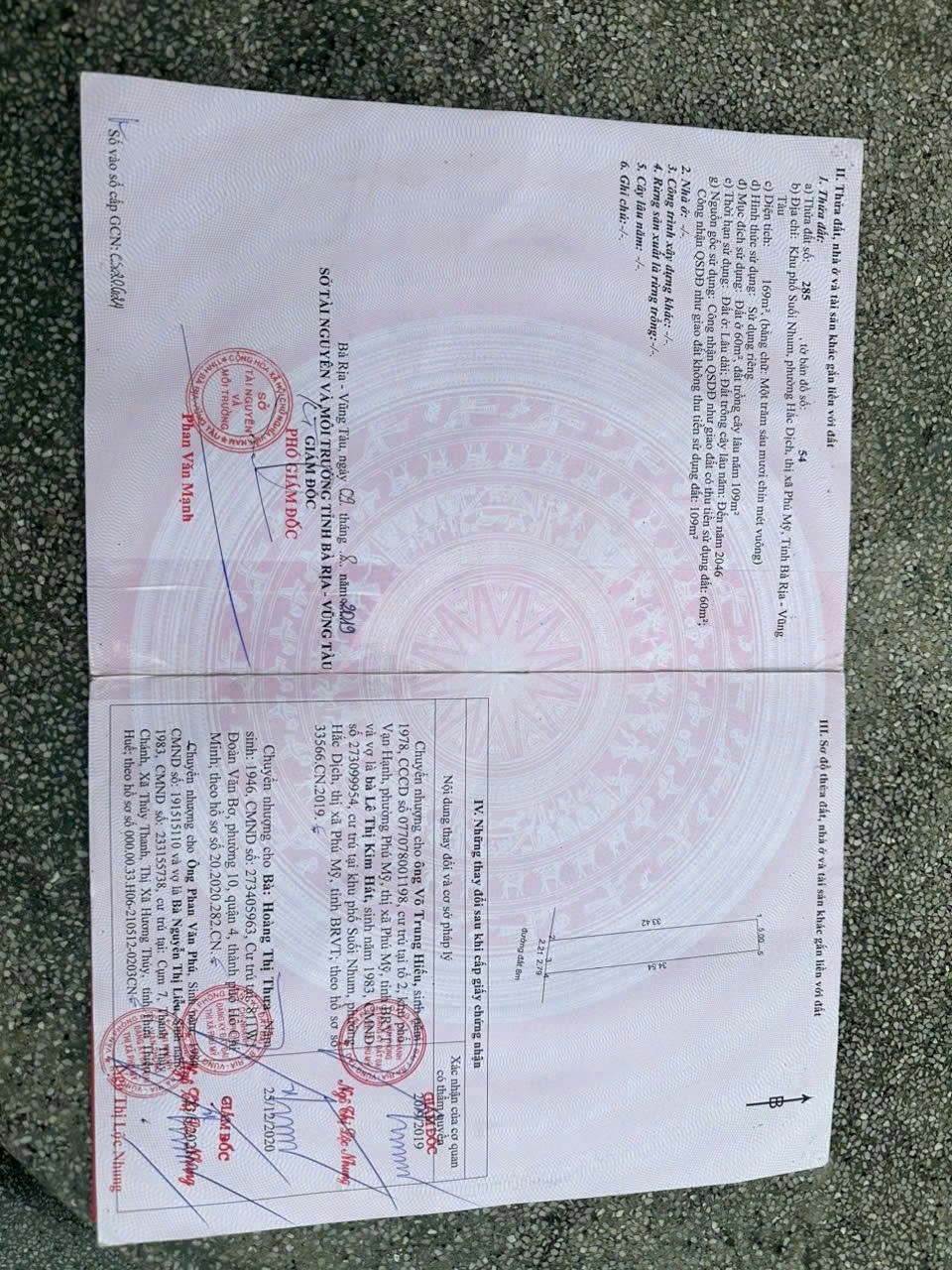 ĐẤT CHÍNH CHỦ - Bán Gấp Lô Đất KP Suối Nhum Phường Hắc Dịch TX Phú Mỹ - Bà Rịa Vũng Tàu