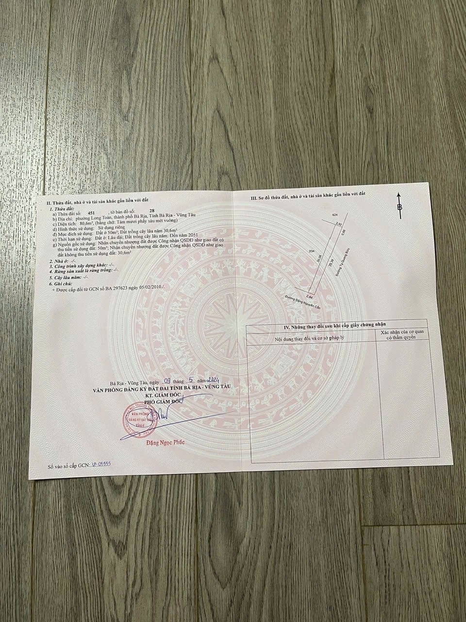 ĐẤT ĐẸP - 2 MẶT TIỀN  - Bán GẤP Lô Đất Tiềm Năng Tại Phường Long Toàn TP Bà Rịa BRVT