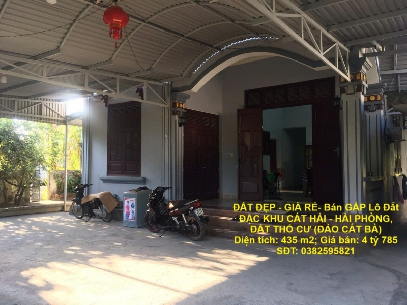 ĐẤT ĐẸP - GIÁ RẺ- Bán GẤP Lô Đất ĐẶC KHU CÁT HẢI - HẢI PHÒNG ĐẤT THỔ CƯ (ĐẢO CÁT BÀ)