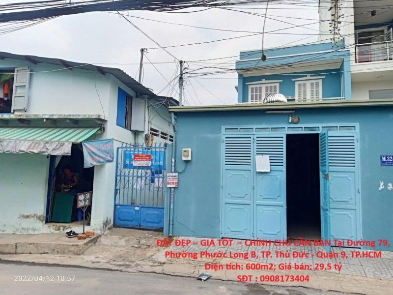ĐẤT ĐẸP – GIÁ TỐT  – CHÍNH CHỦ CẦN BÁN Tại Đường 79 Phường Phước Long B TP. Thủ Đức - Quận 9 TP.HCM