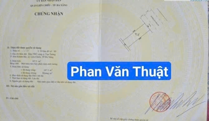 Đất đường Phan Văn Thuật- Liên Chiểu Đà Nẵng